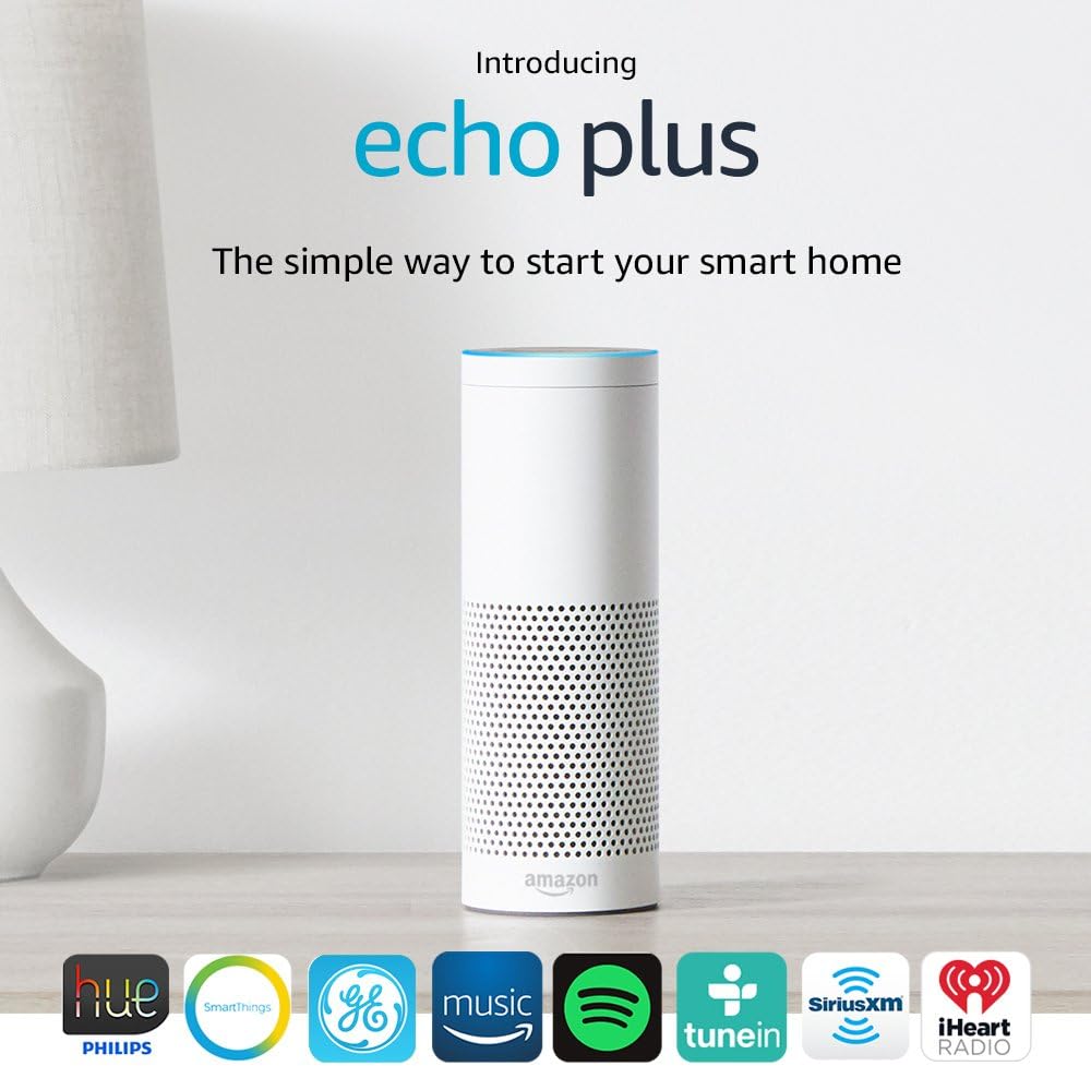 Echo-Plus-with-built-in-Hub-1st-Generation–-White