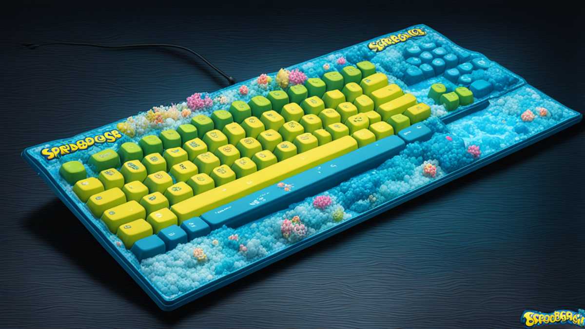 Spongebob Gaming Keyboard Unleash Undersea Fun!